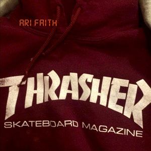 Maroon thrasher hoodie